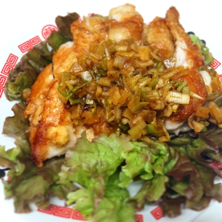 1で覚える揚げ焼!油林鶏(中華風唐揚げ、甘酢かけ)